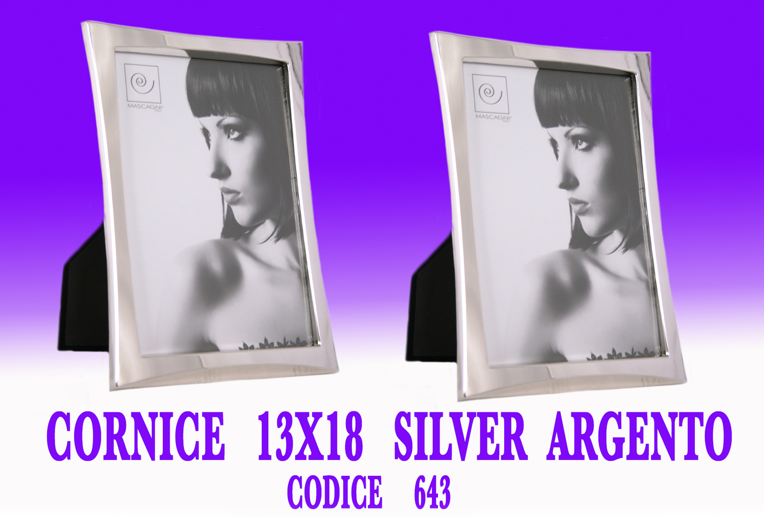cornice 13x18 silver argento 643 0