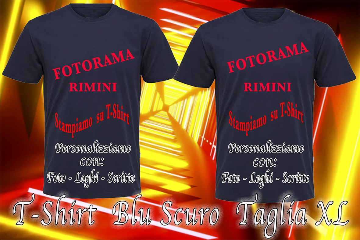 T-SHIRT BLU SCURO TAGLIA XL OK